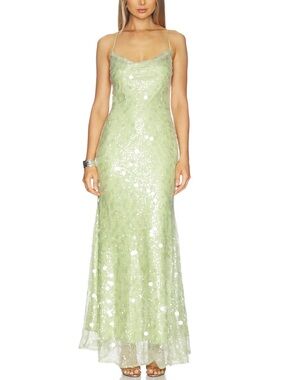 Delfi Collective Janna Dress in Lime